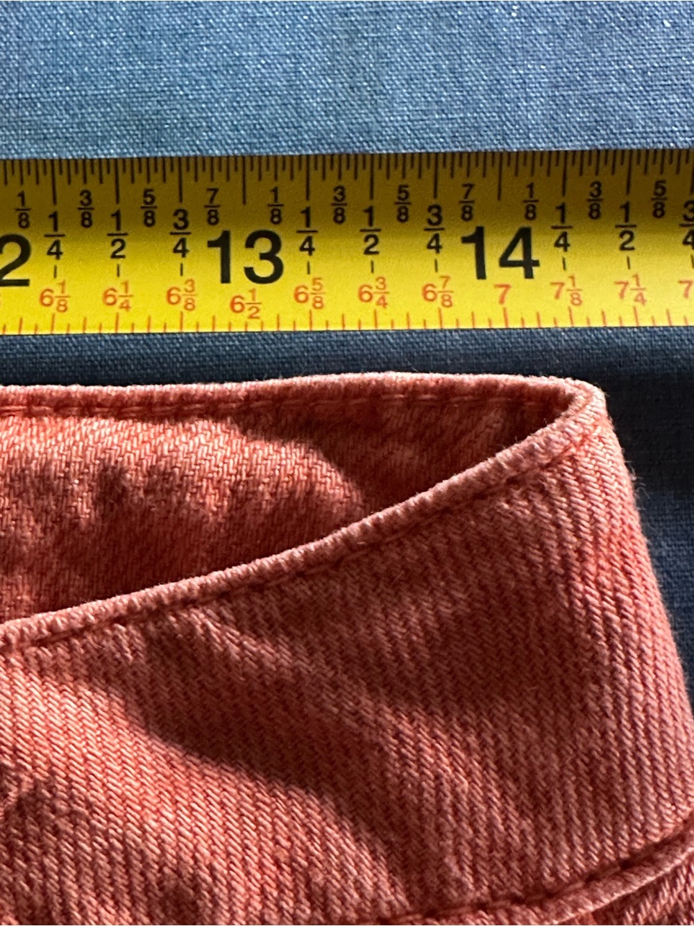 SR vs Sandrine Rose Free People Relax Straight Jeans Coral Size 27 NWT - Picture 6 of 10